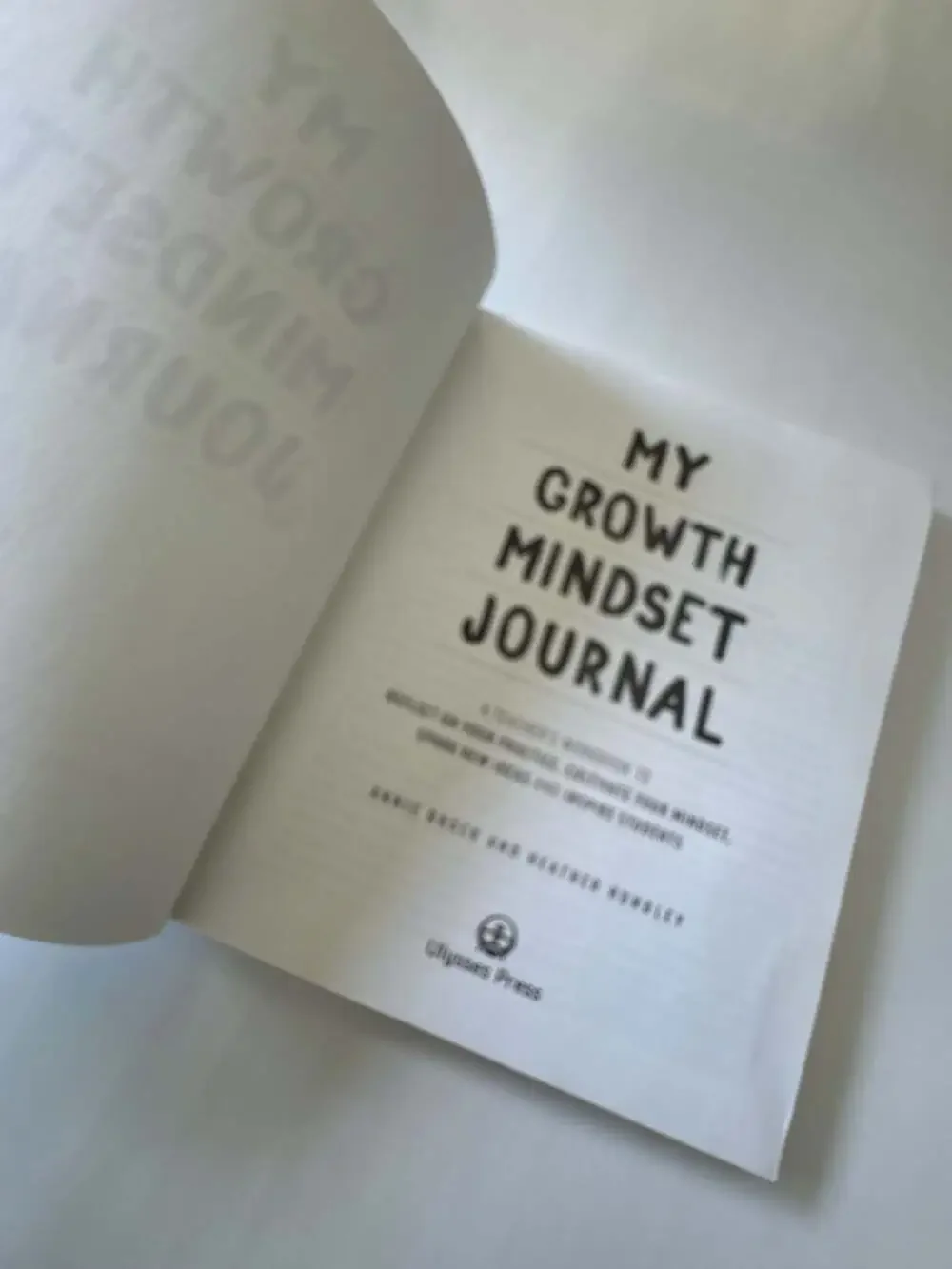 My Growth Mindset Journal by Annie Brock & Heather Hundley